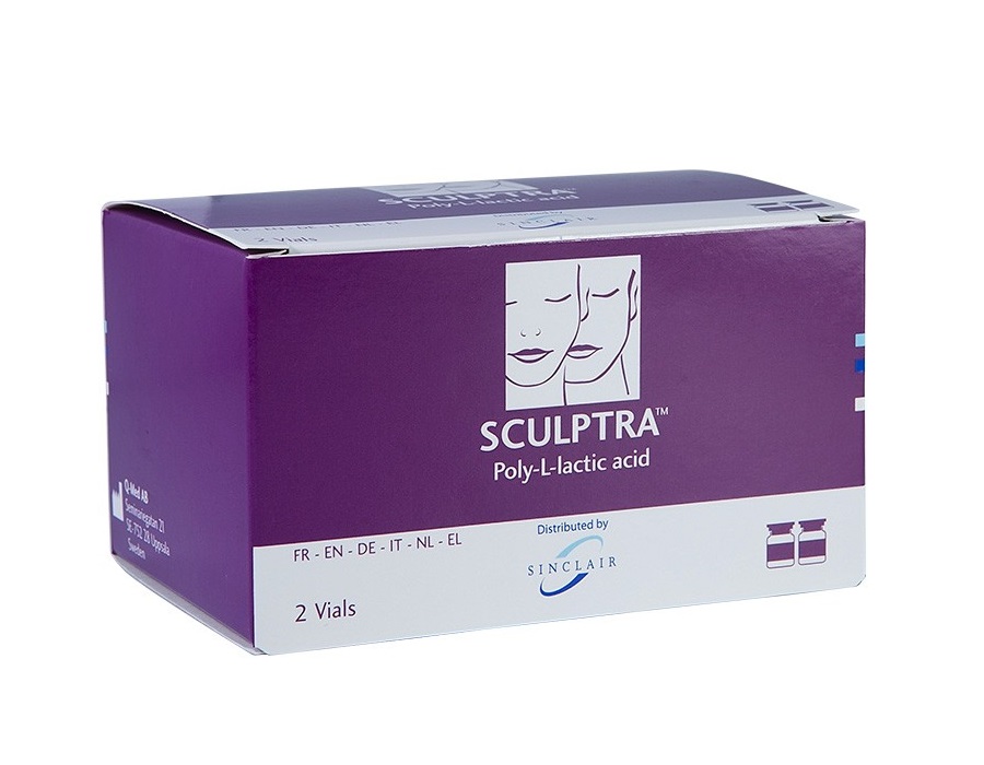 Sculptra ( Poly-L-lactic acid) 2 vials x 150mg5ml